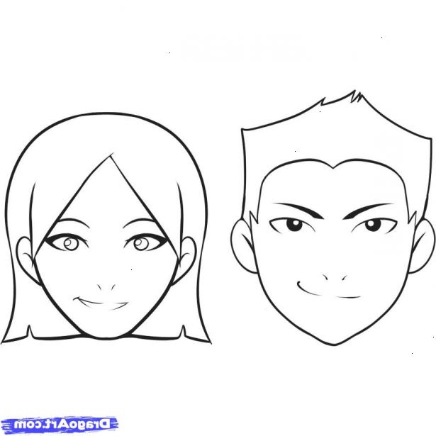 Hoe maak je een gezicht te tekenen. Maak een lichte schets van een gezicht.