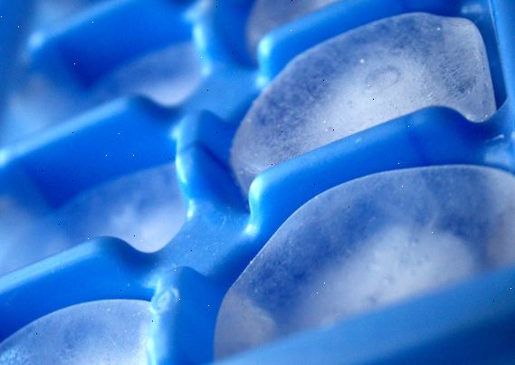 Hoe je kauwgom uit tapijt (ice cube-methode) te verwijderen. Vul een ijsbakje met water en zet het in de vriezer voor een paar uur.