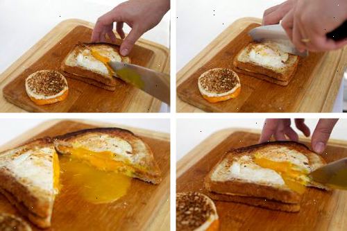 Hoe om eieren te maken in een mand. Voeg plantaardige olie of boter in de pan.