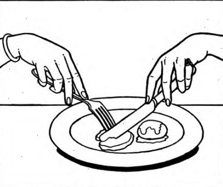 Hoe maak je een vork en mes goed te gebruiken. Om te beginnen, de vork aan de linkerkant van de plaat en het mes is aan de rechterkant.