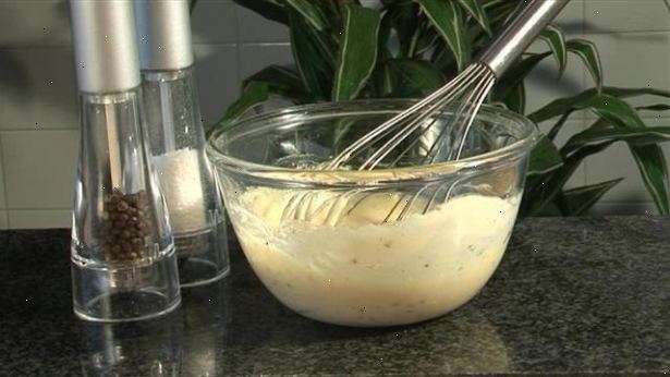 Hoe maak je mayonaise maken. Optioneel; breng dit mengsel in een bain-marie tot een temperatuur van 150 º (65.