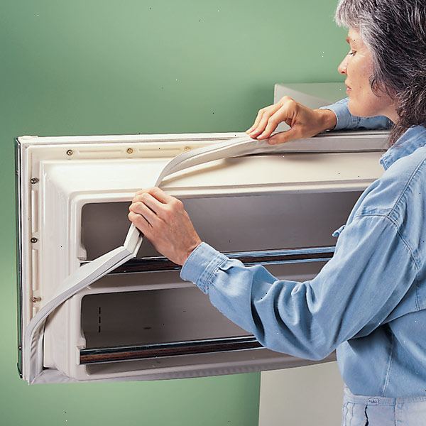 Hoe maak je een koelkast deurrubber vervangen. Controleer de pakking grootte.