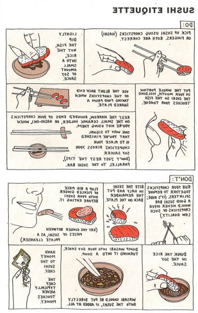 Hoe om te eten sushi