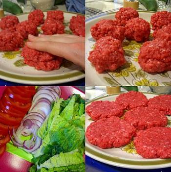 Hoe maak je een hamburger te maken. Begin met goed vlees.