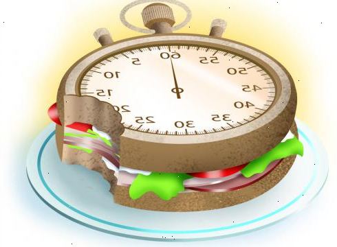 Hoe om langzaam te eten. Braaklegging tijd om te eten.