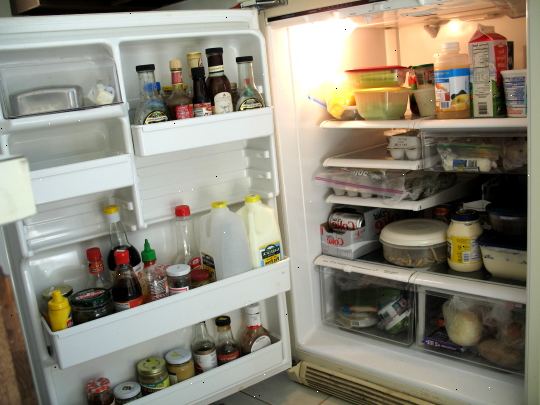 Hoe te koelkastrekken regelen. Neem alles uit de koelkast.
