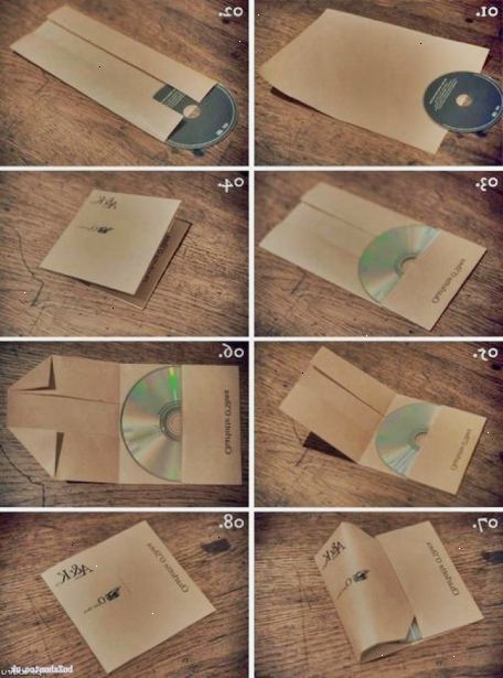 Hoe maak je een cd-hoesje maken van papier. Vouw een vel US Letter-of A4-formaat papier horizontaal, het verlaten van een 1-inch (0,5.
