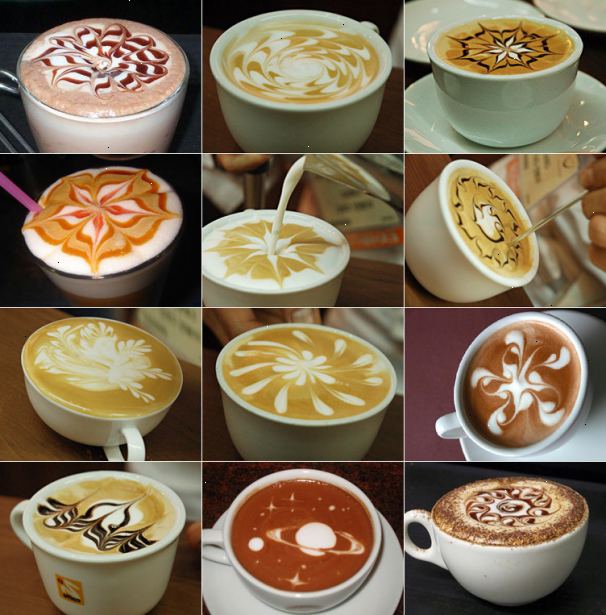 Hoe maak je latte art maken. Giet genoeg koude melk (34 º F of 1 º c) voor een kopje in de stoom werper.