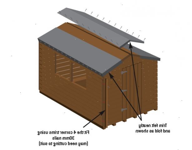 Hoe je dak bevestigen gevoeld op een schuur